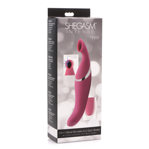 848518029546 Inmi Shegasm Intense 2-In-1 Clit Stimulator & G-Spot Vibe