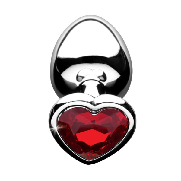 848518029904 3 Booty Sparks Red Heart Gem - Large Anal Plug