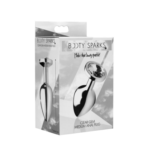 848518029997 Booty Sparks Clear Gem - Medium Anal Plug