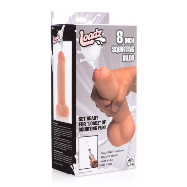 848518030658 Loadz Dual Density Squirt Cock 8"