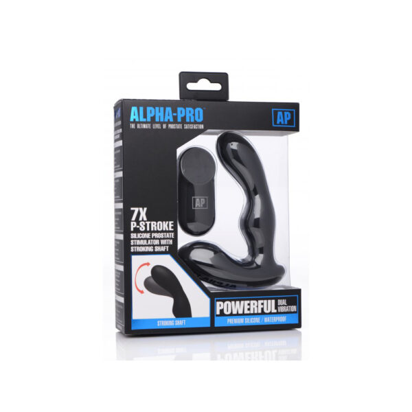 Alpha-Pro 7X P-Stroke Prostate Stimulator W/ Stroking Shaft