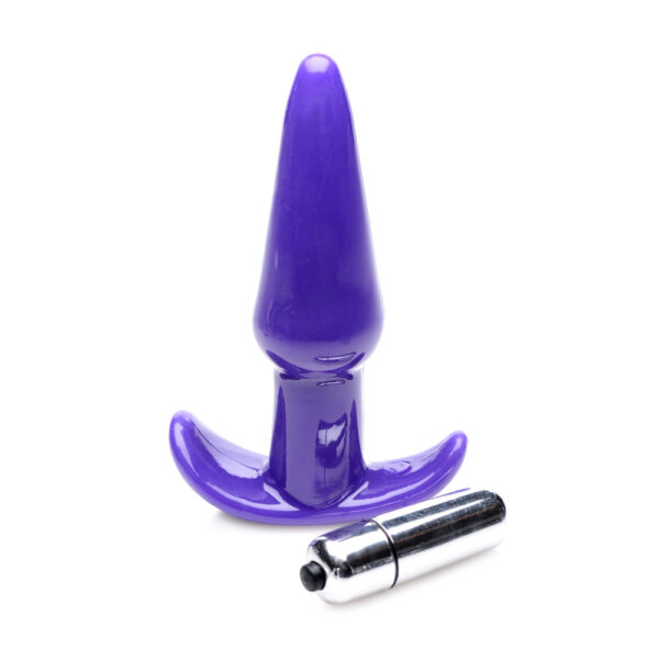 848518035080 2 Frisky Thrilling Purple Smooth Anal Plug