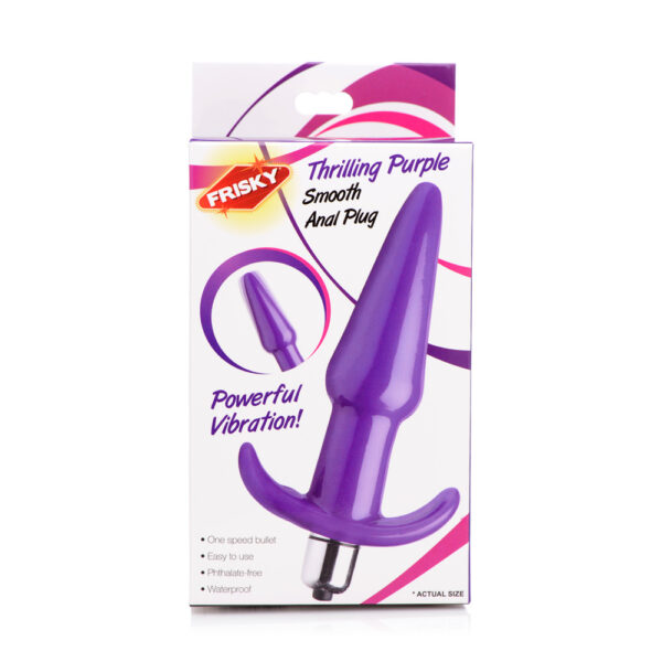 848518035080 3 Frisky Thrilling Purple Smooth Anal Plug