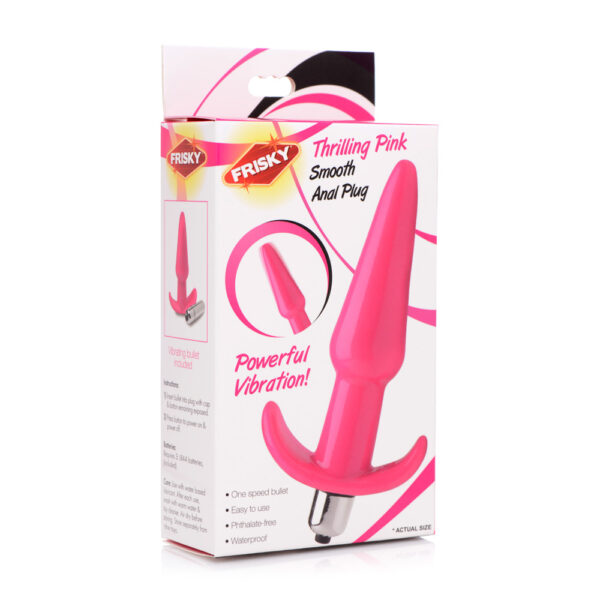 848518035103 Frisky Thrilling Pink Smooth Anal Plug