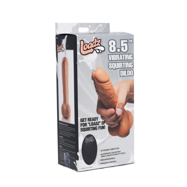 848518035332 Loadz 8.5" Squirting Dildo Medium