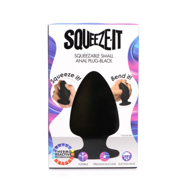 848518035462 3 Squeeze-It Squeezable Silicone Anal Plug Small