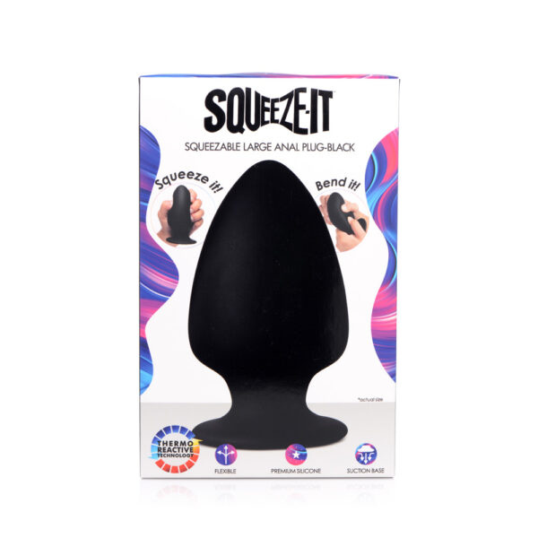 848518035486 3 Squeeze-It Squeezable Silicone Anal Plug Large