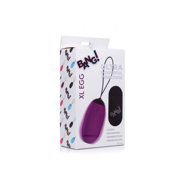 848518035592 Bang! XL Vibrating Egg Purple