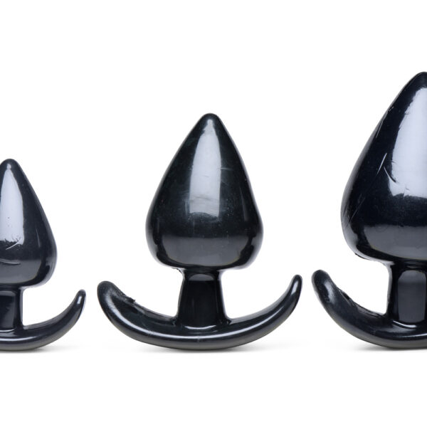 848518036117 2 Master Series Triple Spades 3 Piece Anal Plug Set