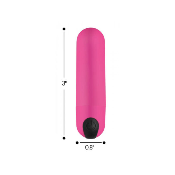 848518036421 3 Bang! Vibrating Bullet W/ Remote Control Pink