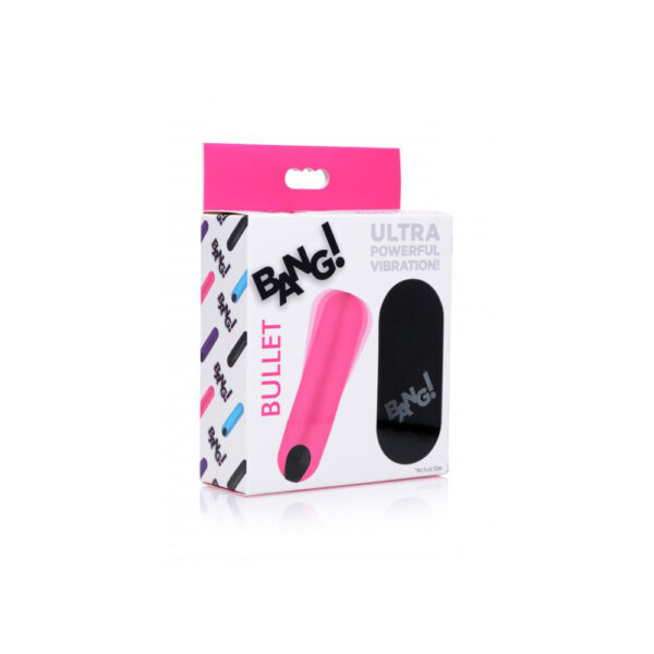 848518036421 Bang! Vibrating Bullet W/ Remote Control Pink