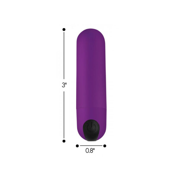 848518036483 3 Bang! Vibrating Bullet W/ Remote Control Purple