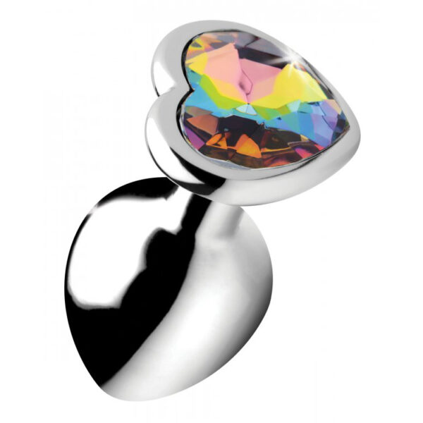 848518036612 2 Booty Sparks Rainbow Prism Heart Anal Plug Medium