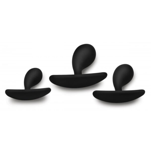 848518036674 2 Master Series Dark Droplets 3 Piece Curved Anal Trainer Set