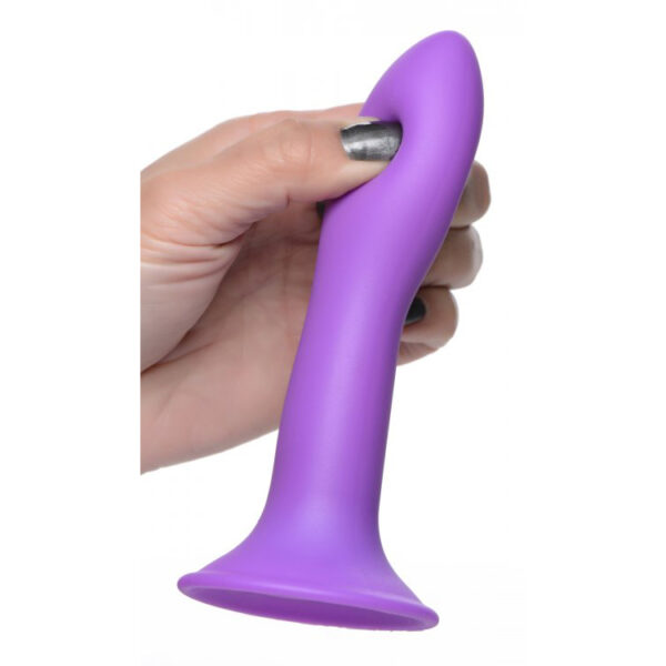 848518037947 2 Squeeze-It Squeezable Slender Dildo Purple