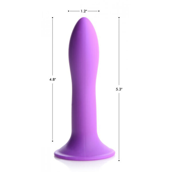 848518037947 3 Squeeze-It Squeezable Slender Dildo Purple