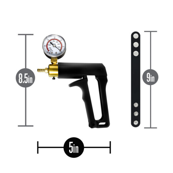 850002870077 3 Performance Gauge Pump Trigger With Silicone Tubing And Silicone Cock Strap Black