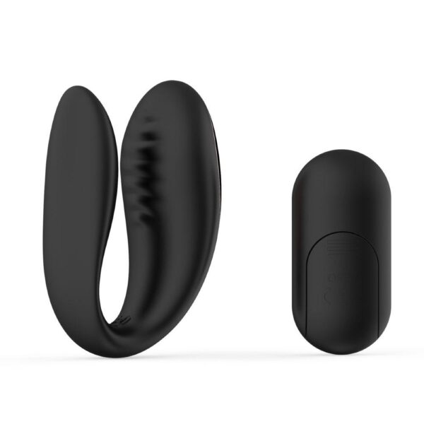 850017269064 3 Sublime Sec Duo Rechargeable Silicone Couples Vibe Black