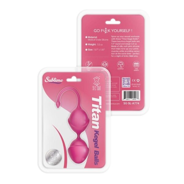 850017269187 Sublime Titan Kegel Balls Pink