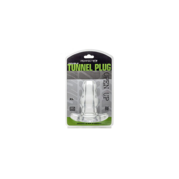 852184004530 2 Double Tunnel Plug - X- Large - Clear