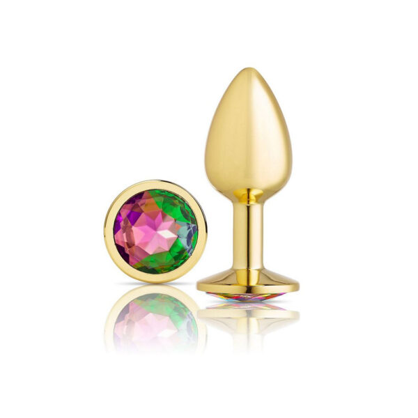 853545008167 2 Cloud 9 Gems Gold Anal Plug Small