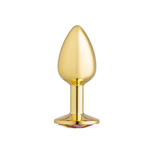 853545008167 3 Cloud 9 Gems Gold Anal Plug Small