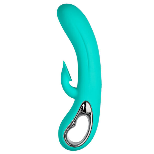 853545008341 2 Air Touch 2 Dual Function Clitoral Teal colored Suction Vibrator Teal