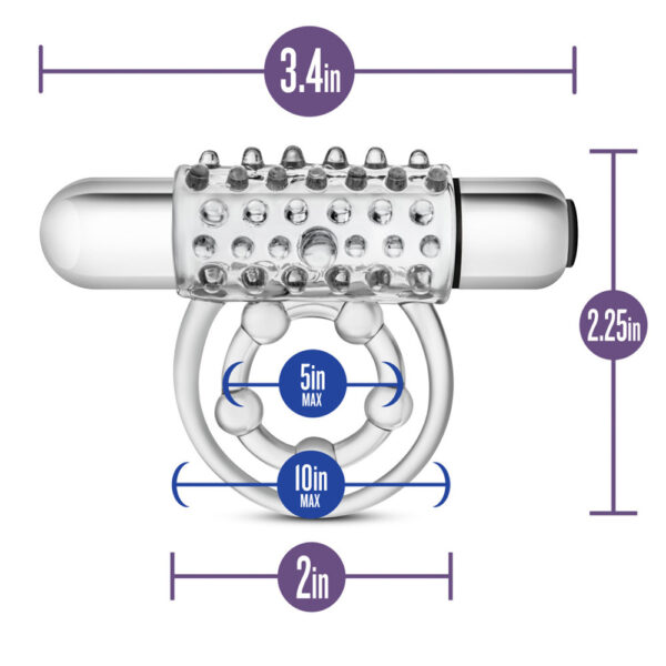 853858007352 3 Stay Hard Vibrating Super Clitifier Clear