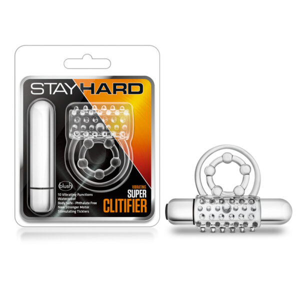 853858007352 Stay Hard Vibrating Super Clitifier Clear