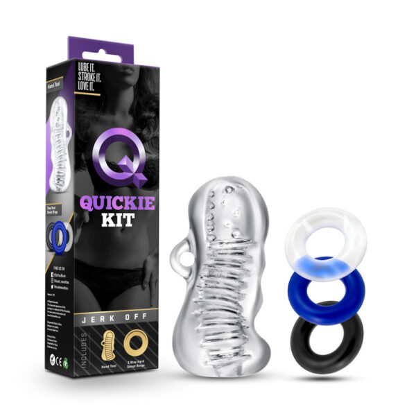 853858007659 Quickie Kit Jerk Off Clear