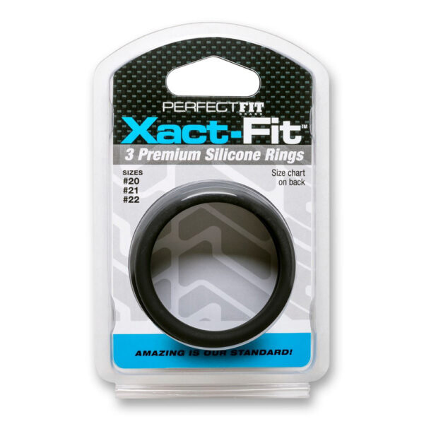 854854005830 Xact-Fit Silicone Rings #20, #21, #22 X-Large Black