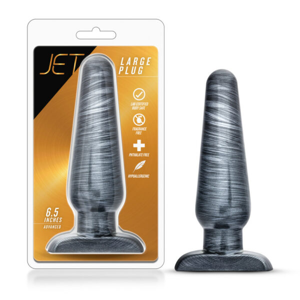 855215007388 Jet Large Plug Carbon Metallic Black