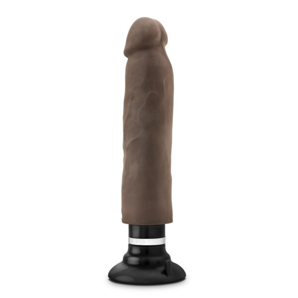 855215007609 3 Au Naturel 11" Sensa Feel Magnum Vibrating Dong Chocolate