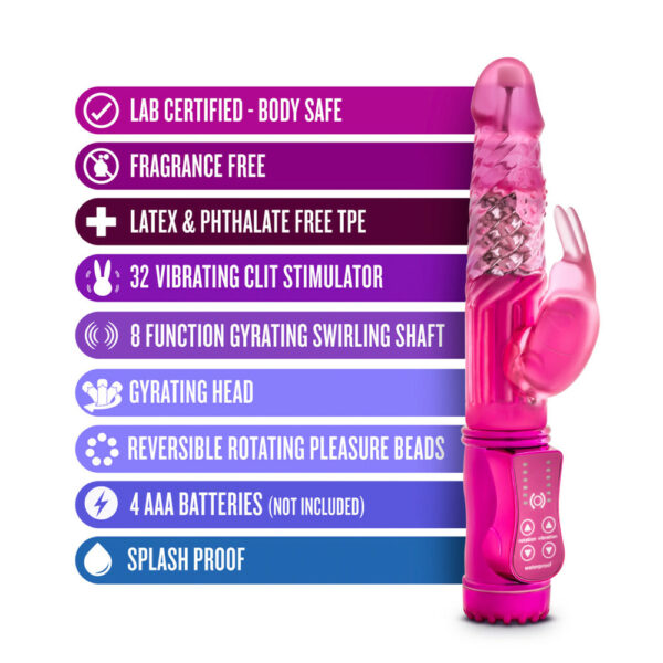 855215007968 2 Sexy Things Romping Rabbit Fuchsia