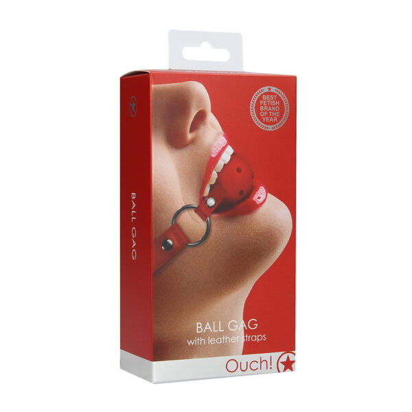 8714273309358 Ouch! Gag Ball Red