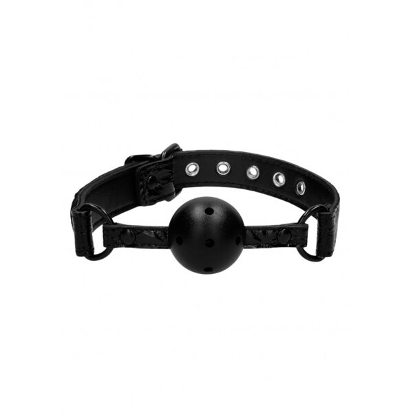 8714273525277 2 Ouch! Breathable Luxury Ball Gag Black