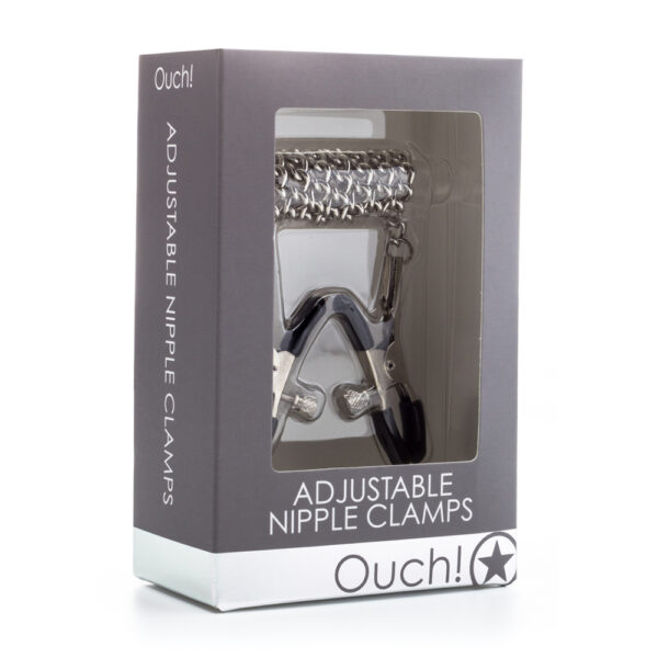 8714273798435 Ouch! Adjustable Nipple Clamps Metal