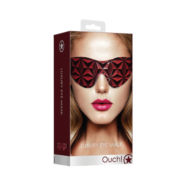 8714273928672 Ouch! Luxury Eye Mask Burgundy