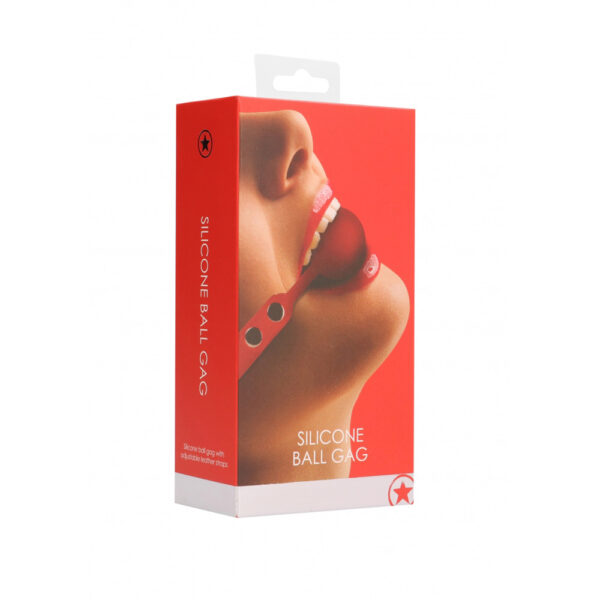 8714273945020 Ouch! Silicone Ball Gag Red