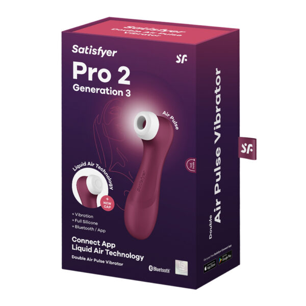 4061504051949 Satisfyer Pro 2 Generation 3 With App Wine Red