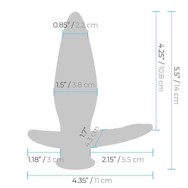 4890808254165 3 Impaler Deep Drilling Remote Controlled Butt Plug