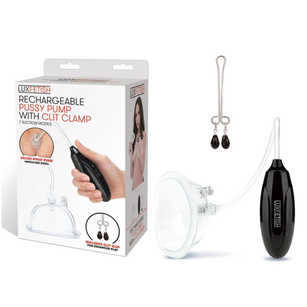 4890808263365 Rechargeable Pussy Pump With Clit Clip