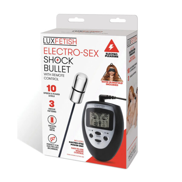 4890808263372 Electro-Sex Shock Bullet With Remote Control