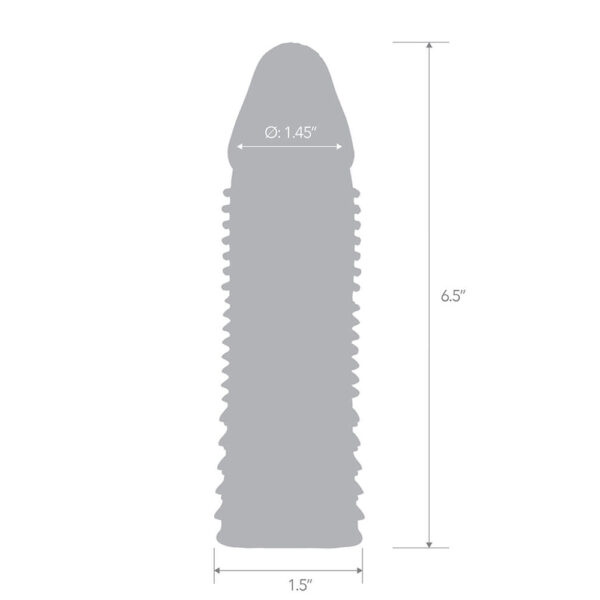4890808264560 3 6.5" Triple Sensation Penis Enhancing Sleeve Extension