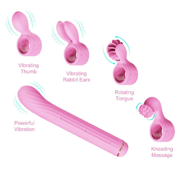 4897127060408 2 Magic Stick Multi-Functioning Vibrator S1 Plus Pink