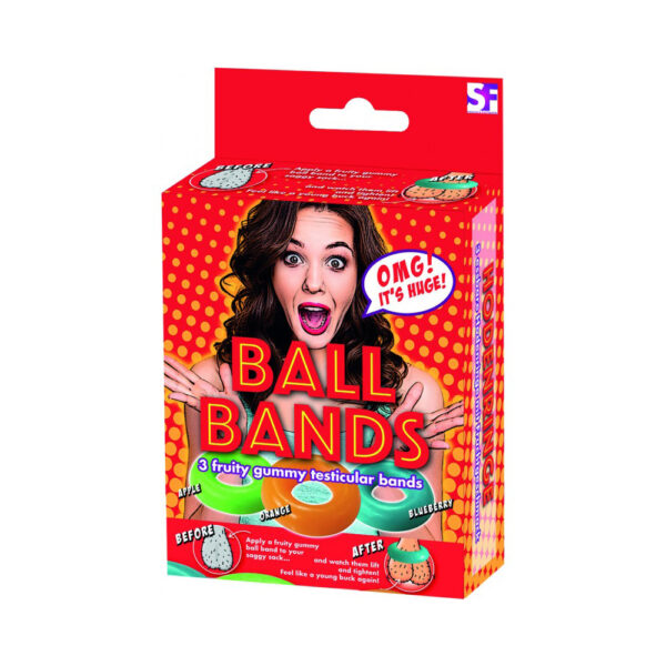 5023664003526 Gummy Ball Bands 3Pk Assorted Colors/Flavors