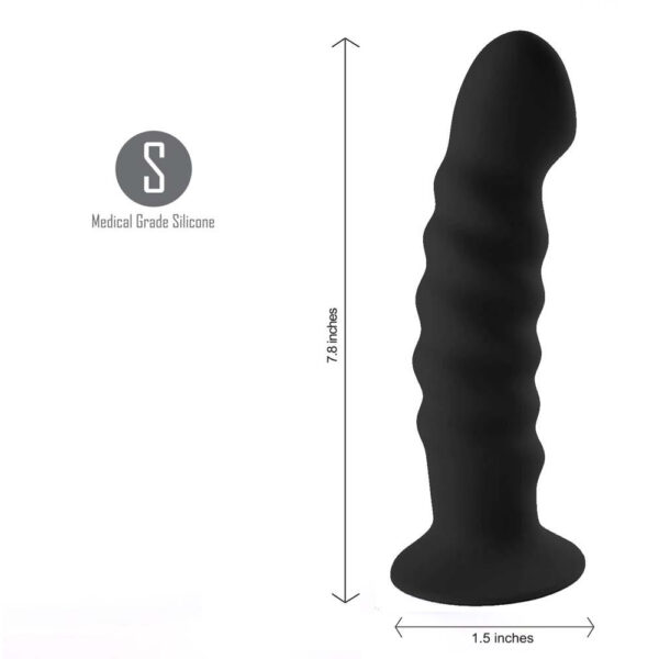 5060311473110 3 Kendall Silicone Dong Black