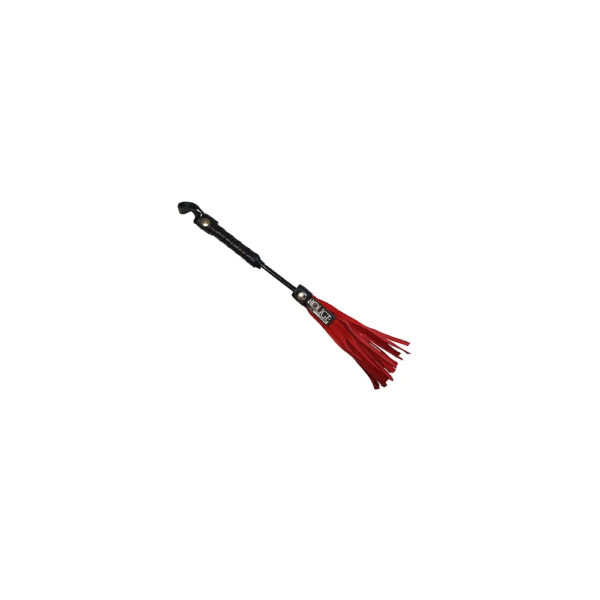 5060404819528 Short Leather Flogger Red