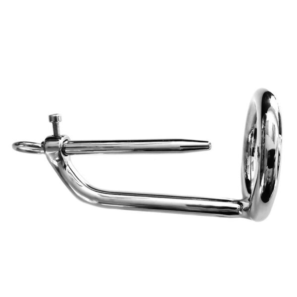 5060404819757 2 Stainless Steel 45Mm Chastity Ring With Urethral Probe