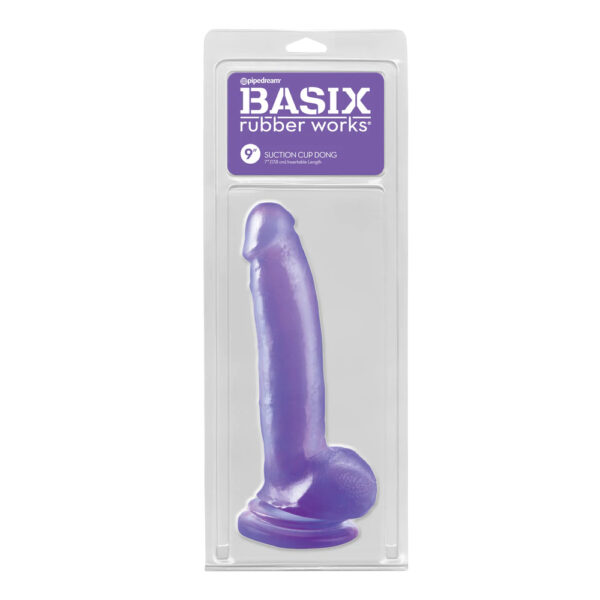 603912277838 Basix Rubber Works 9" Suction Cup Thicky Purple